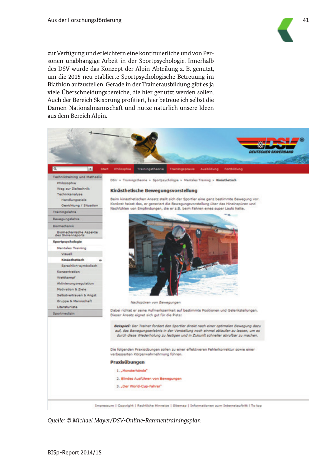 Vorschau BISp-Report 2014/15 : Bilanz und Perspektiven Seite 43