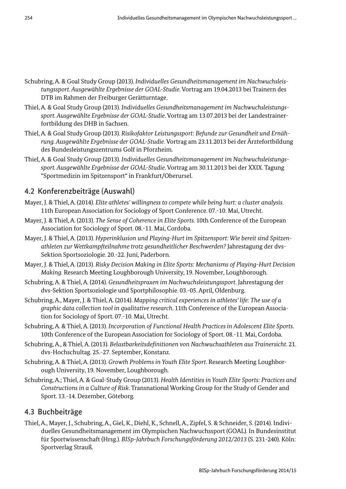 Vorschau Jahrbuch 2014/15 Seite 255