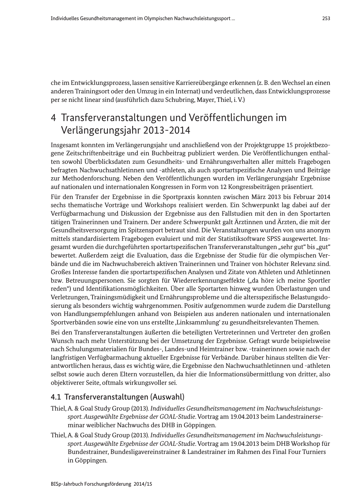 Vorschau Jahrbuch 2014/15 Seite 254