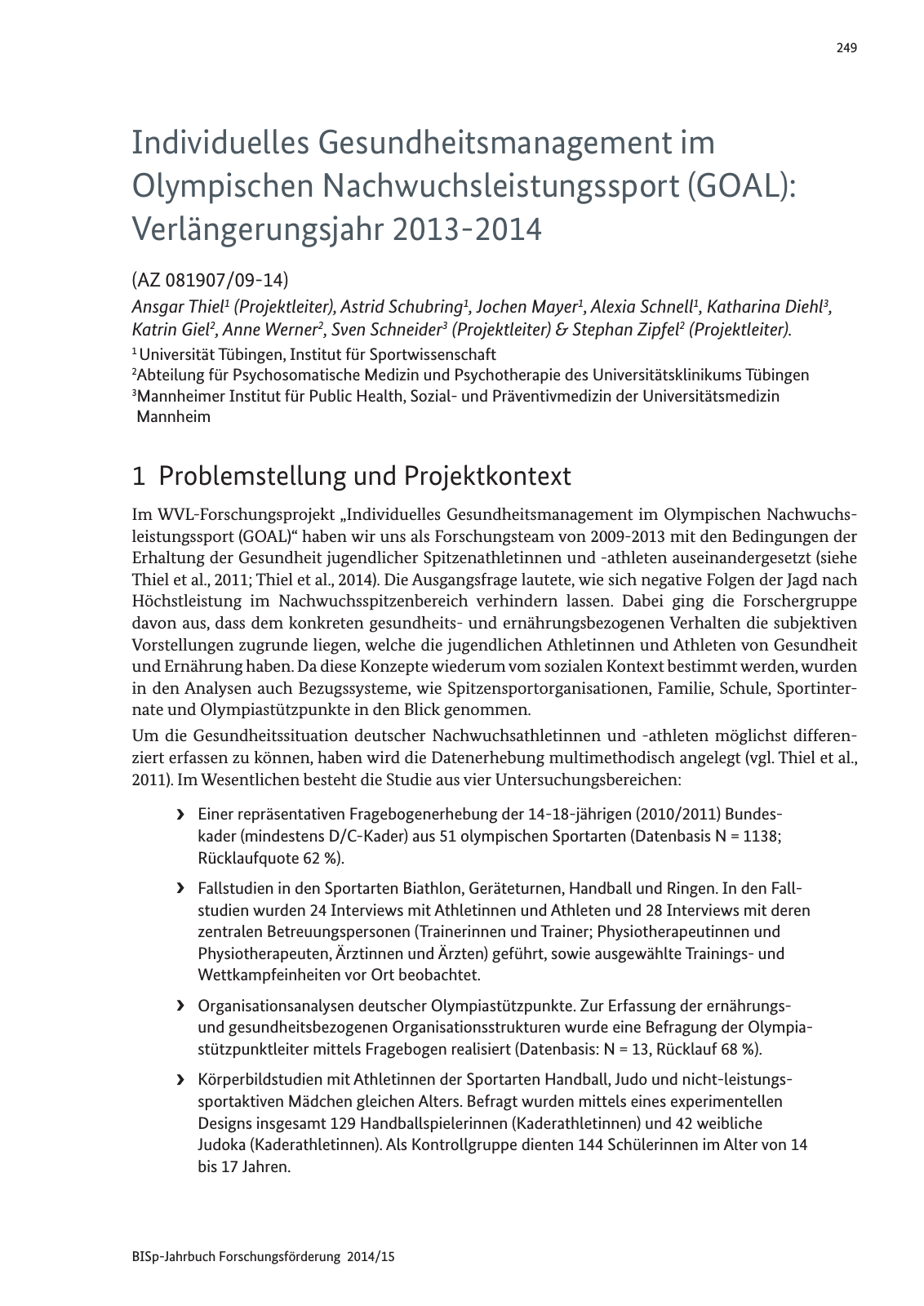 Vorschau Jahrbuch 2014/15 Seite 250