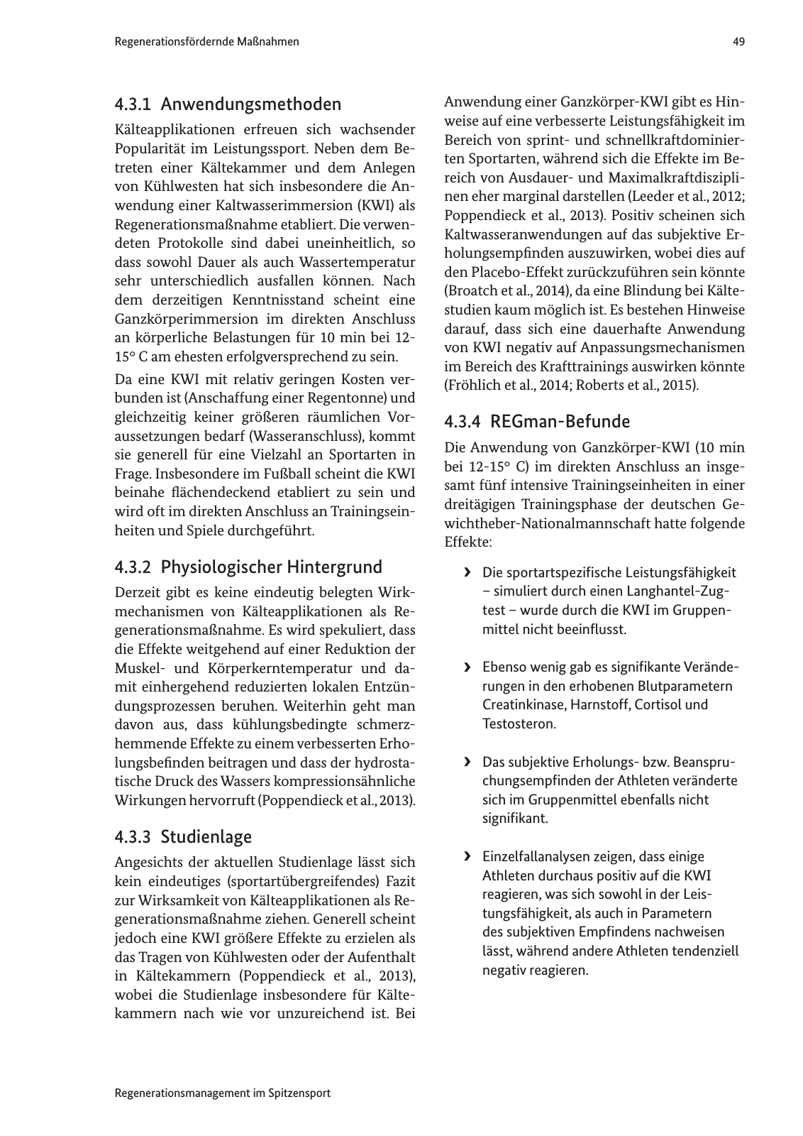 Vorschau Handreichung Regmann / Regenerationsmanagement im Spitzensport Seite 50