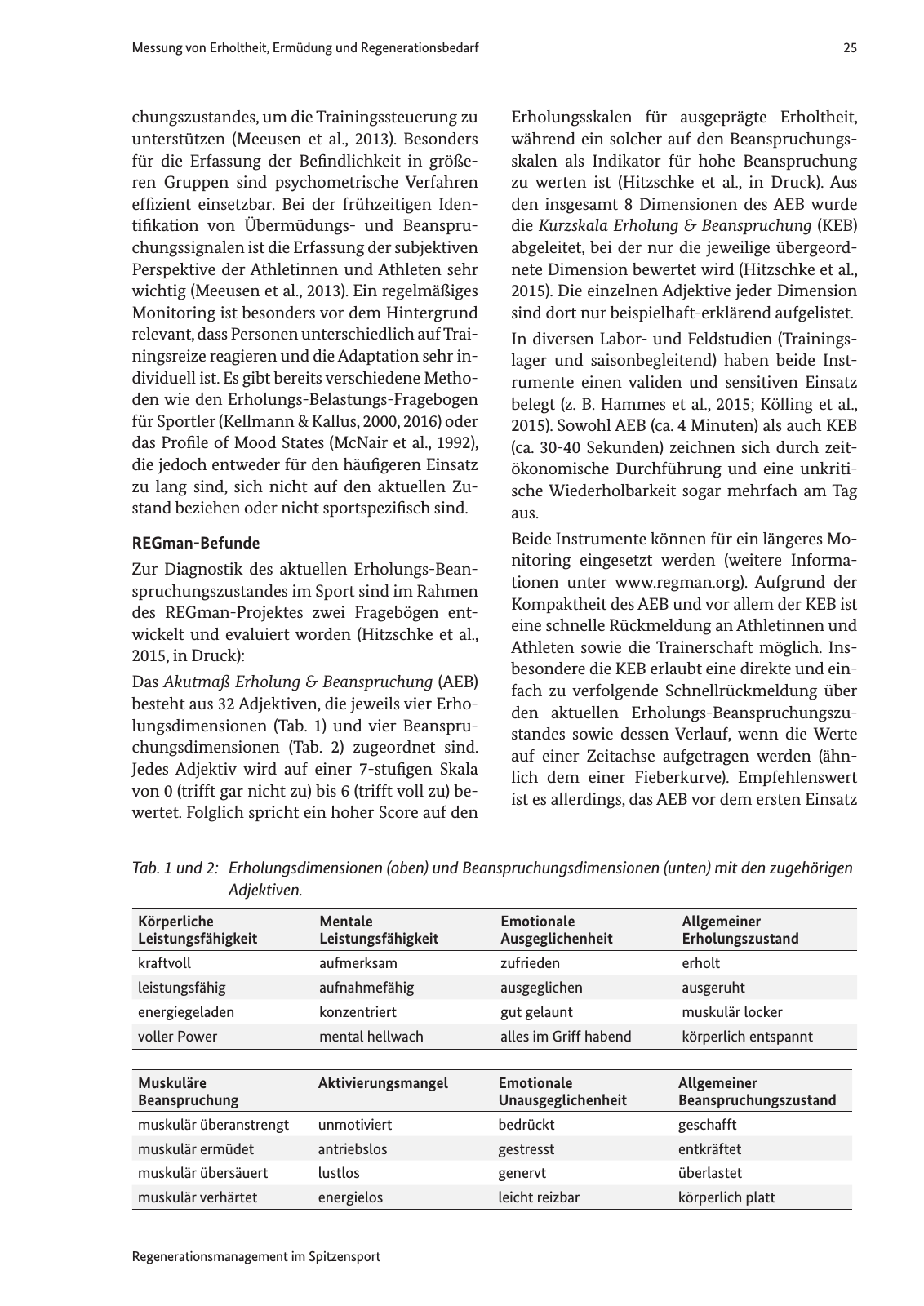 Vorschau Handreichung Regmann / Regenerationsmanagement im Spitzensport Seite 26