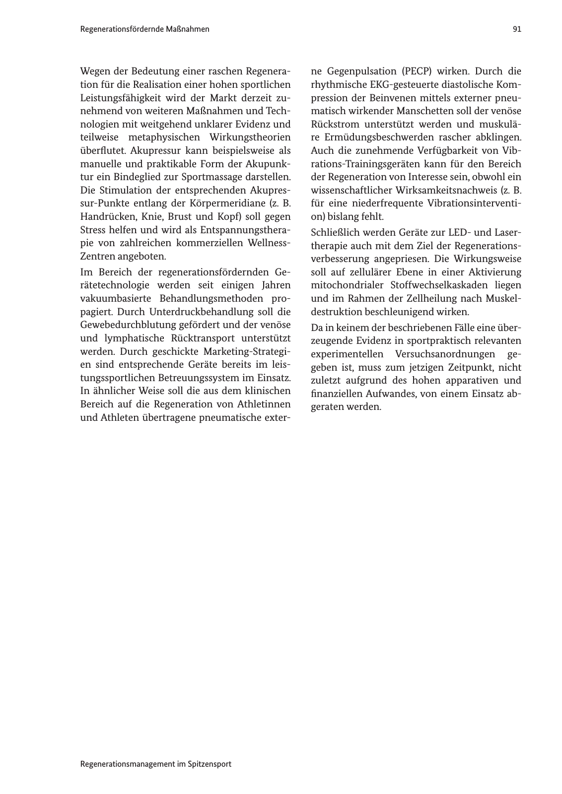 Vorschau Handreichung Regmann / Regenerationsmanagement im Spitzensport Seite 92