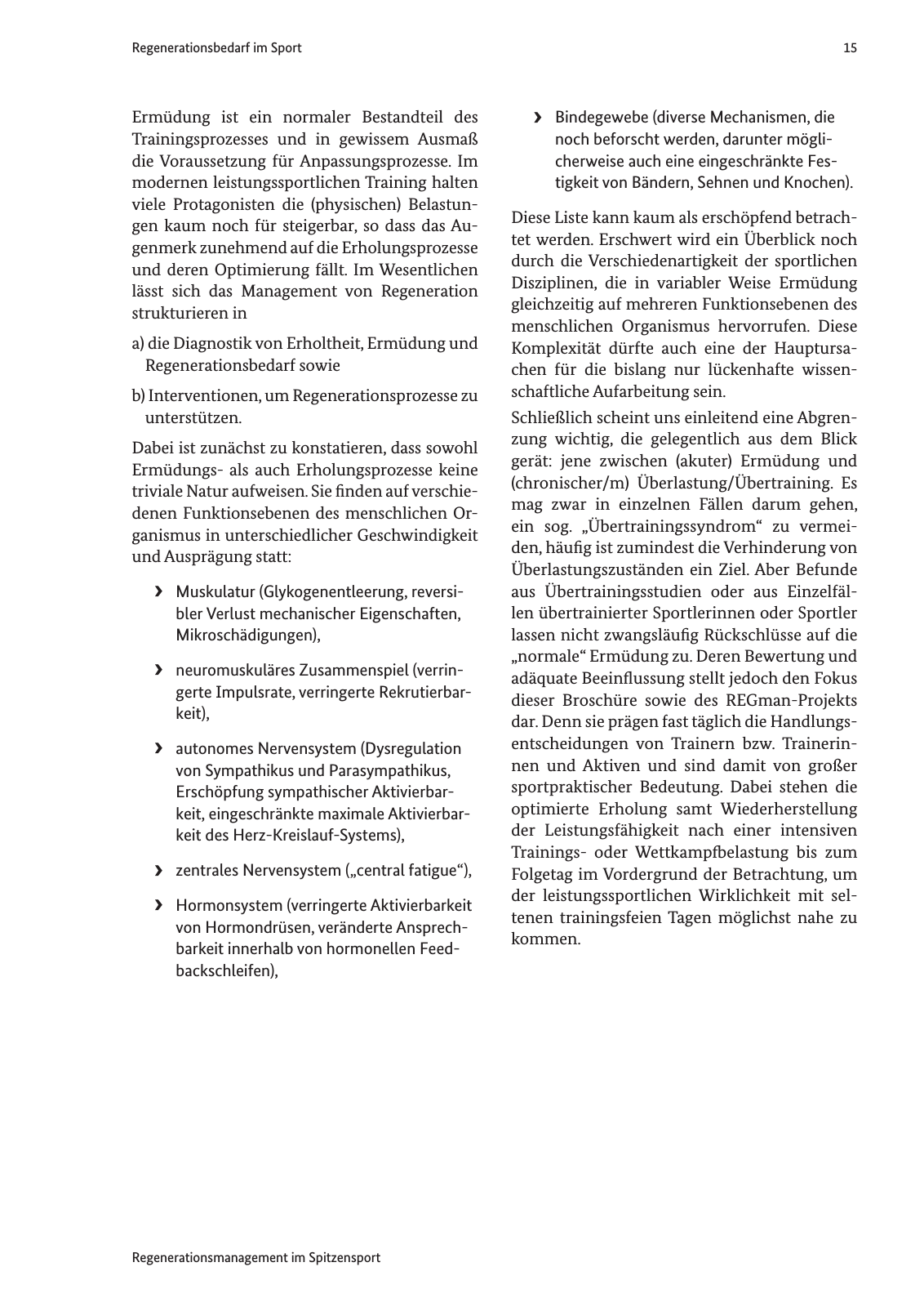 Vorschau Handreichung Regmann / Regenerationsmanagement im Spitzensport Seite 16