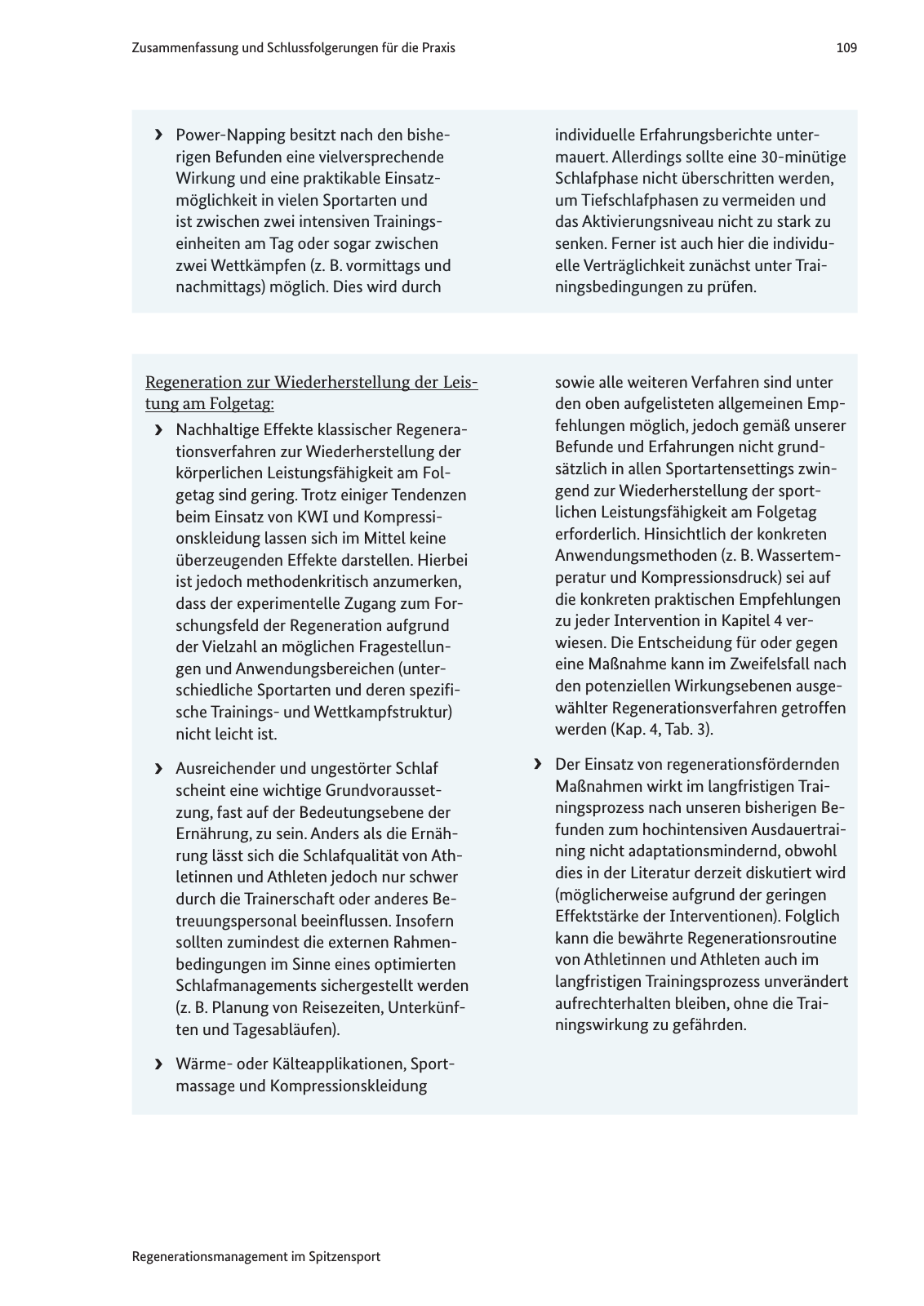 Vorschau Handreichung Regmann / Regenerationsmanagement im Spitzensport Seite 110