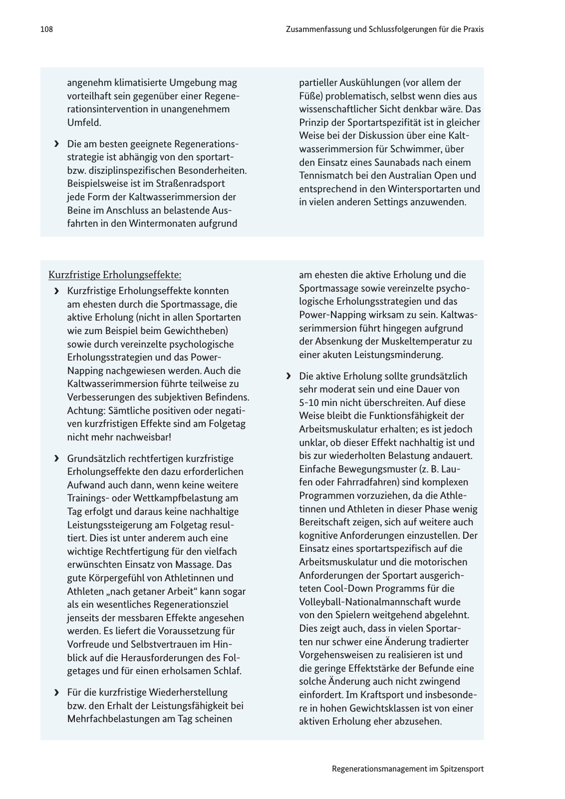 Vorschau Handreichung Regmann / Regenerationsmanagement im Spitzensport Seite 109