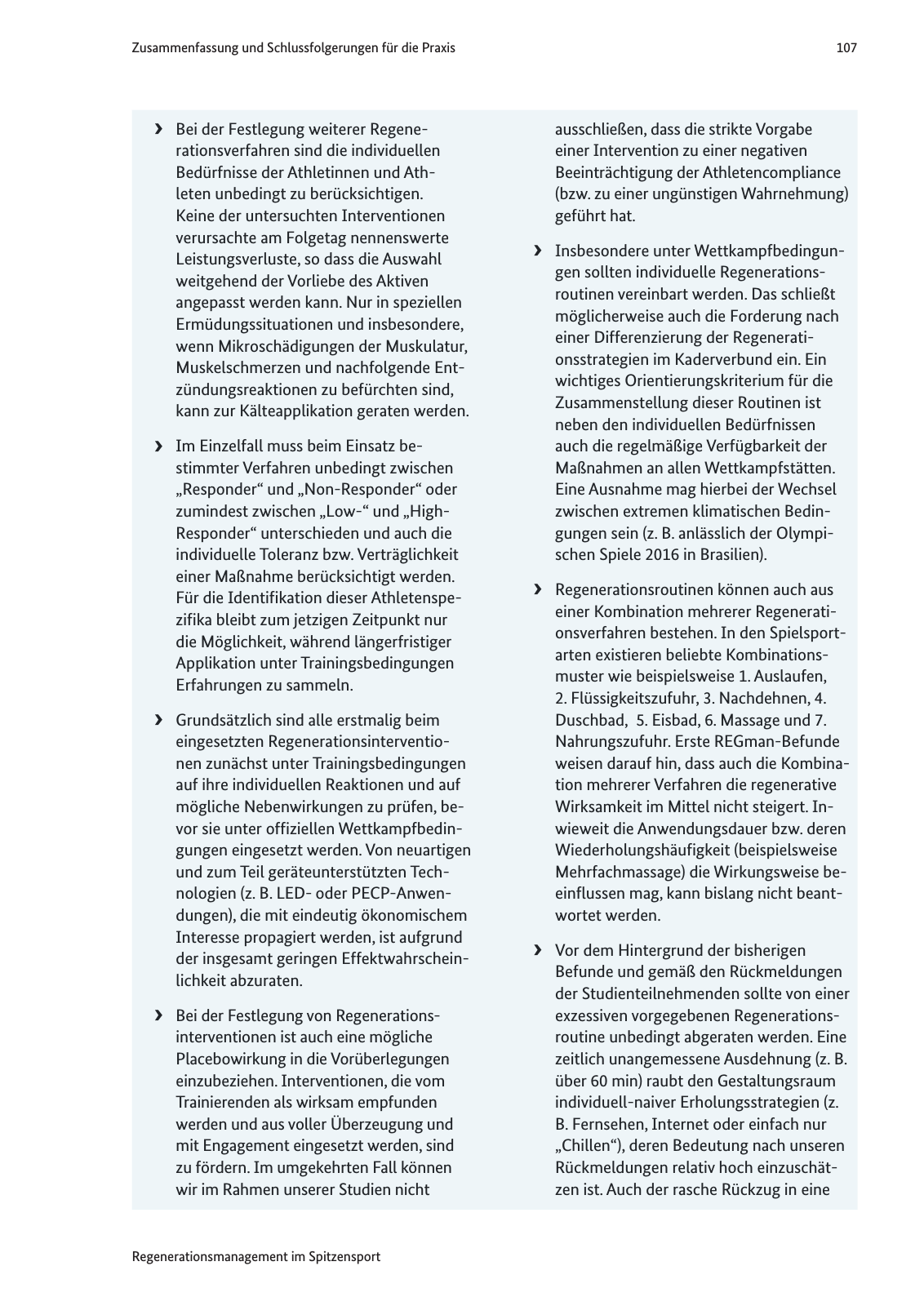Vorschau Handreichung Regmann / Regenerationsmanagement im Spitzensport Seite 108