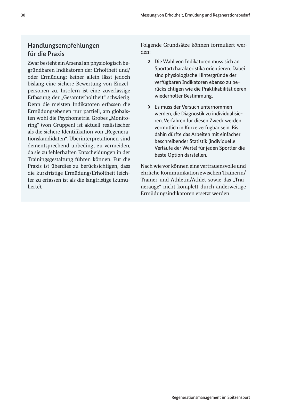 Vorschau Handreichung Regmann / Regenerationsmanagement im Spitzensport Seite 31