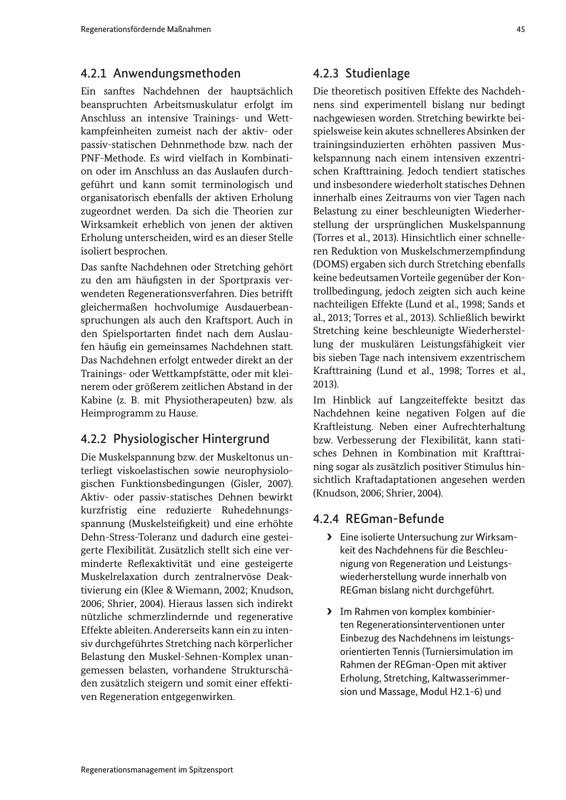 Vorschau Handreichung Regmann / Regenerationsmanagement im Spitzensport Seite 46
