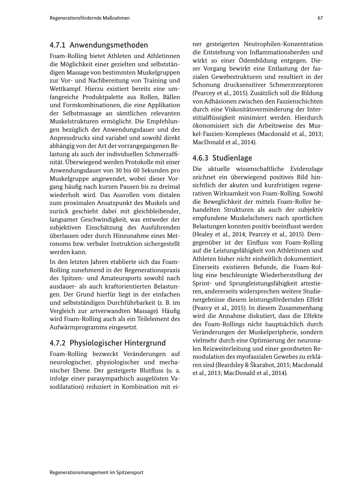 Vorschau Handreichung Regmann / Regenerationsmanagement im Spitzensport Seite 68