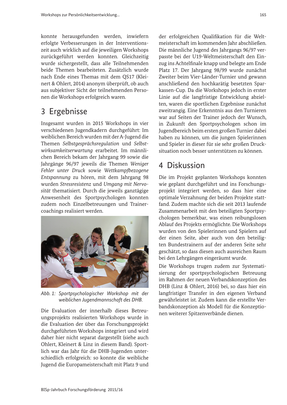 Vorschau BISp-Jahrbuch Forschungsförderung 2015/16 Seite 167