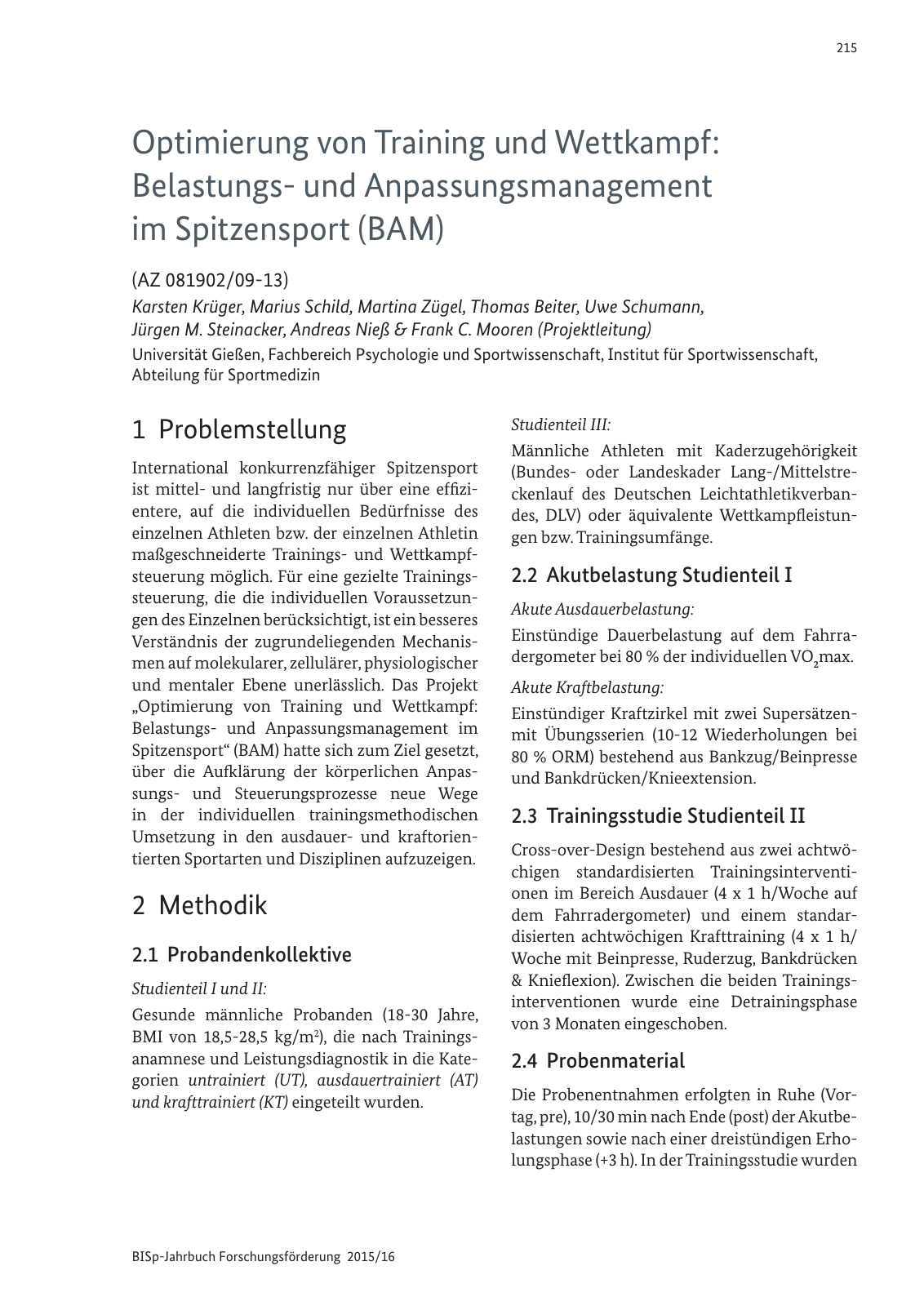 Vorschau BISp-Jahrbuch Forschungsförderung 2015/16 Seite 217