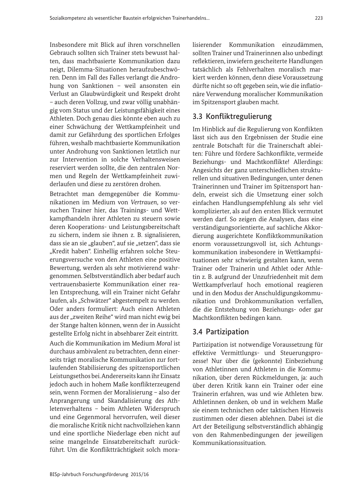 Vorschau BISp-Jahrbuch Forschungsförderung 2015/16 Seite 225