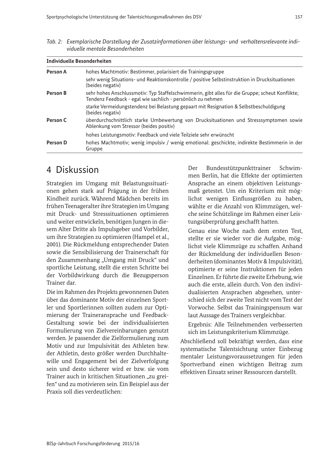 Vorschau BISp-Jahrbuch Forschungsförderung 2015/16 Seite 159