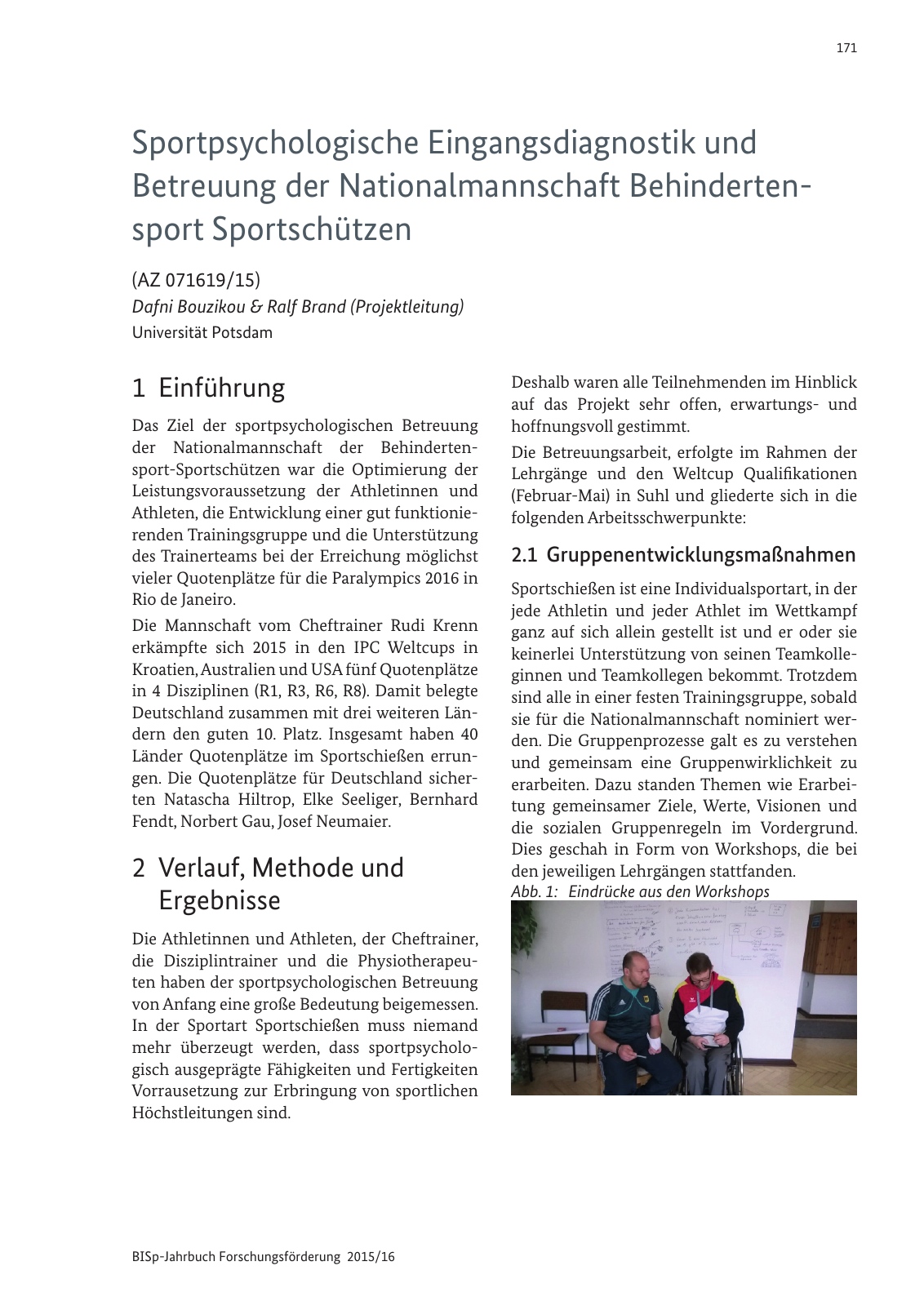 Vorschau BISp-Jahrbuch Forschungsförderung 2015/16 Seite 173