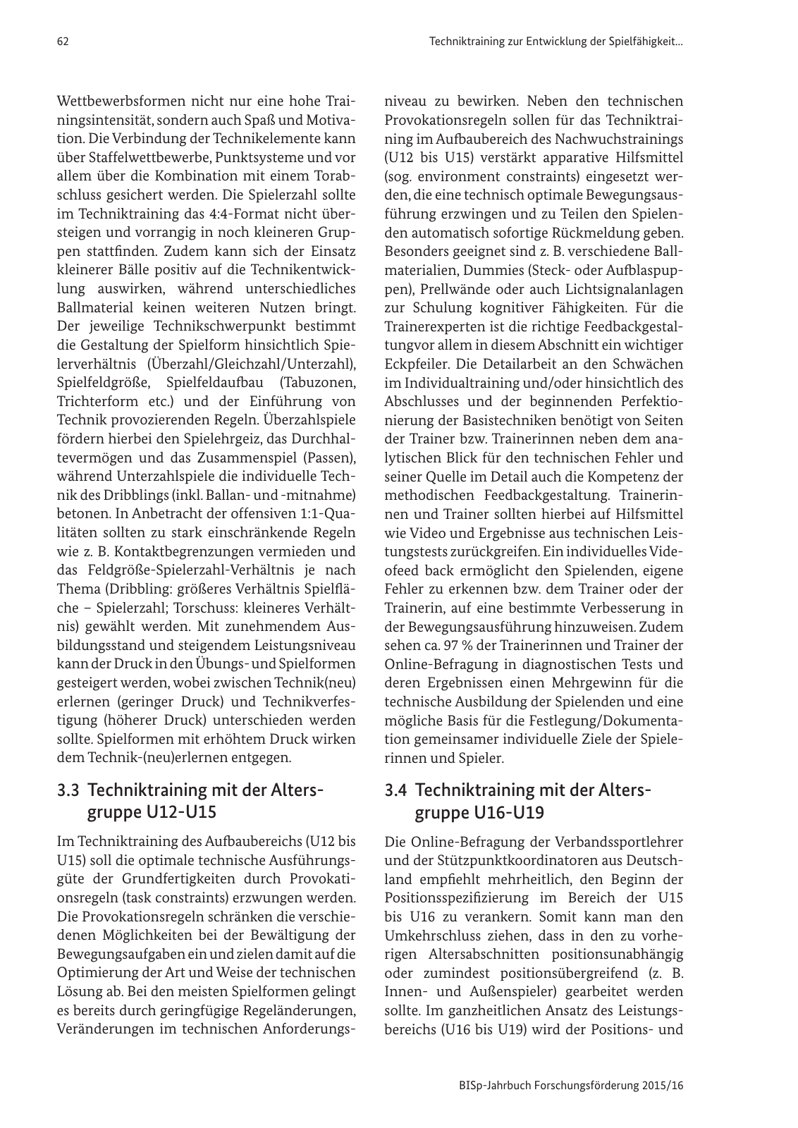 Vorschau BISp-Jahrbuch Forschungsförderung 2015/16 Seite 64