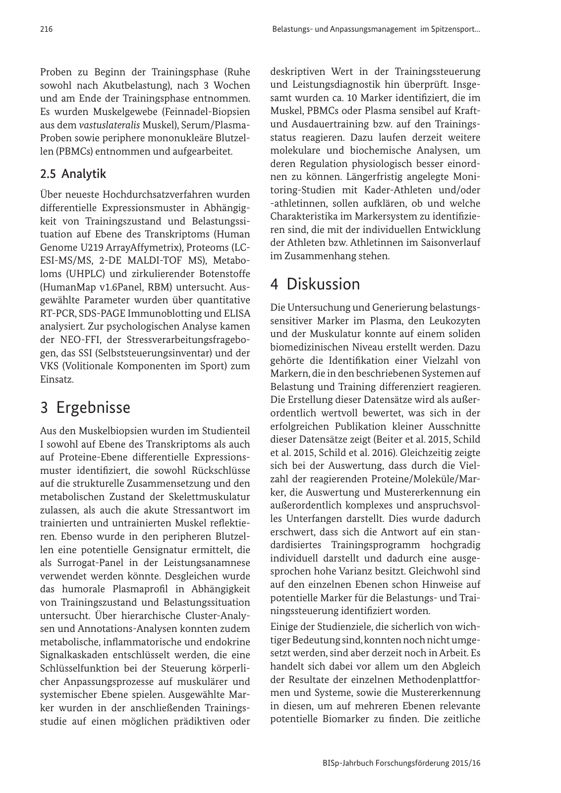 Vorschau BISp-Jahrbuch Forschungsförderung 2015/16 Seite 218