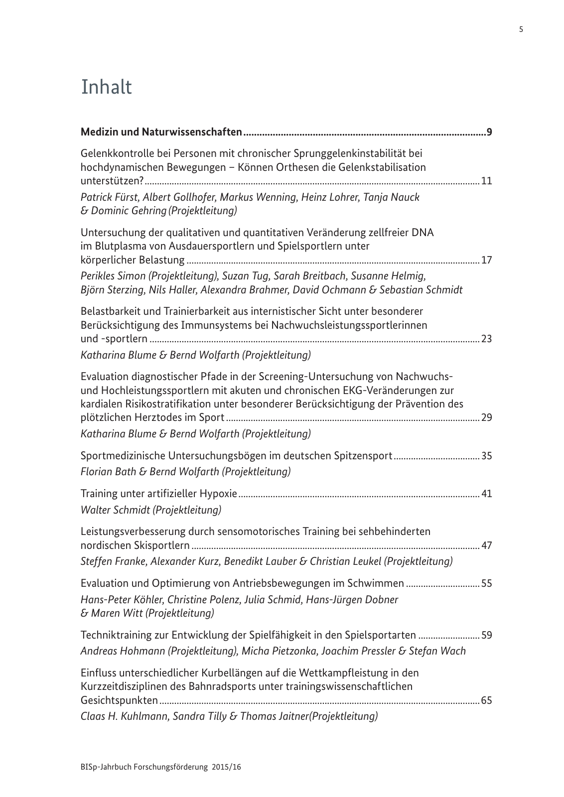 Vorschau BISp-Jahrbuch Forschungsförderung 2015/16 Seite 7