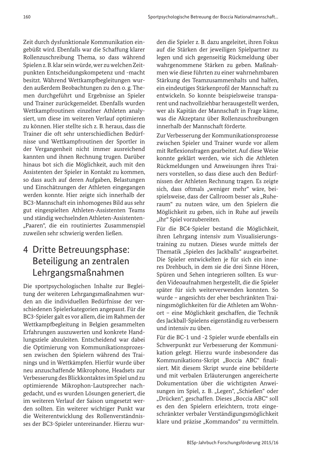 Vorschau BISp-Jahrbuch Forschungsförderung 2015/16 Seite 162