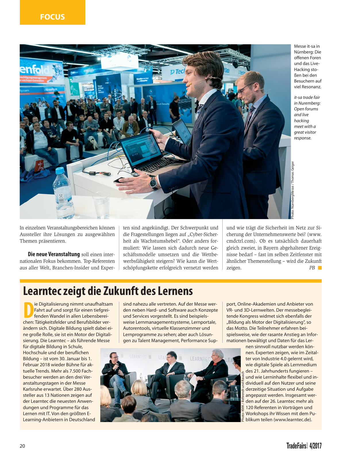 Vorschau TFI Trade-Fairs-International 04/2017 Seite 20