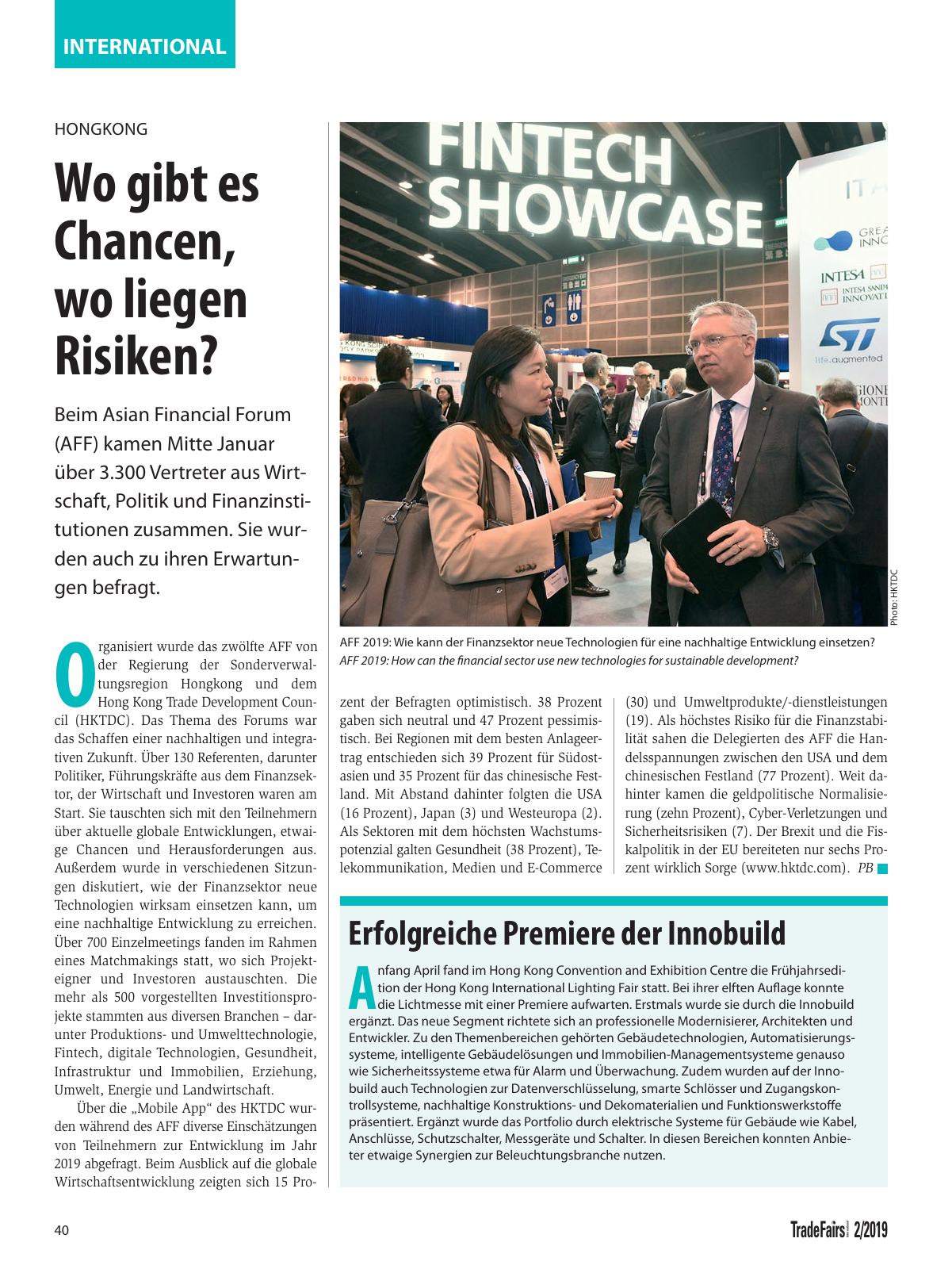 Vorschau TFI Trade-Fairs-International 02/2019 Seite 40