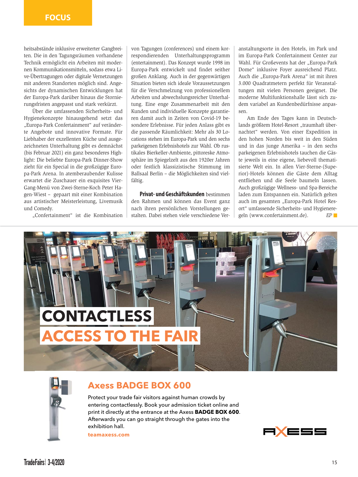 Vorschau TFI Trade-Fairs-International 03-04/2020 Seite 15