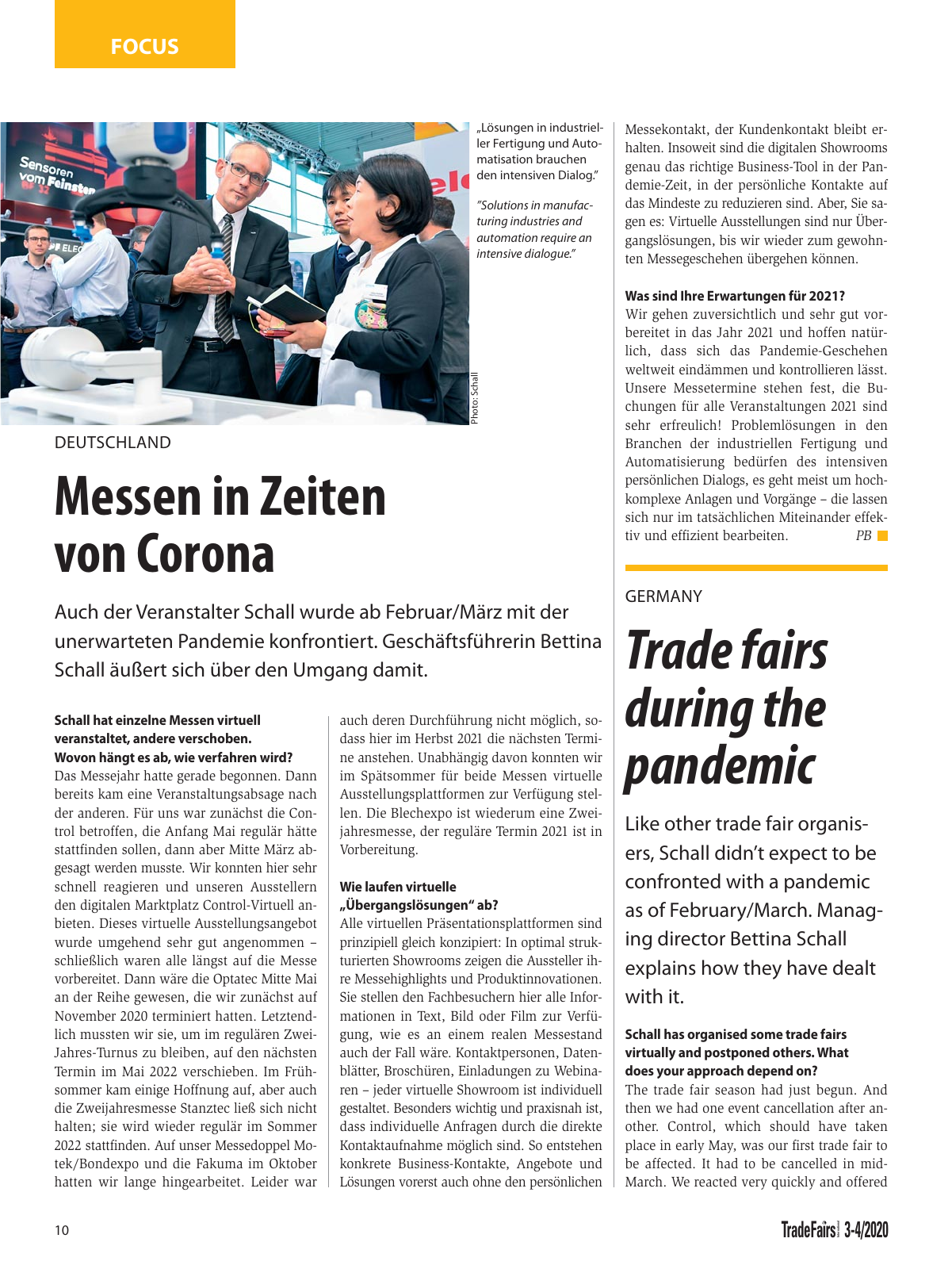 Vorschau TFI Trade-Fairs-International 03-04/2020 Seite 10