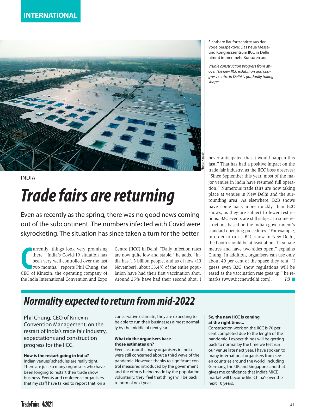 Vorschau TFI Trade-Fairs-International 04/2021 Seite 31