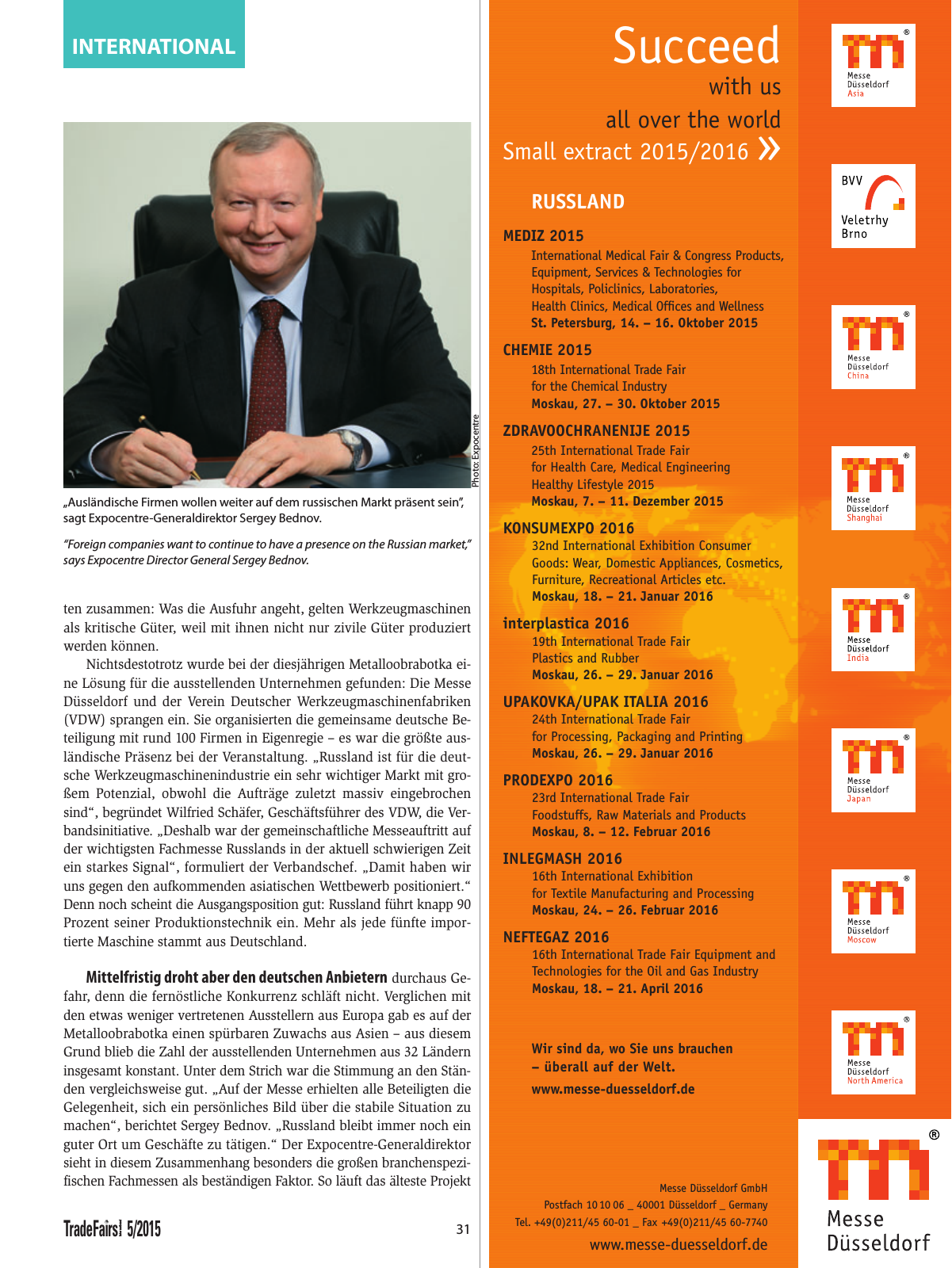 Vorschau TFI Trade-Fairs-International 05/2015 Seite 31