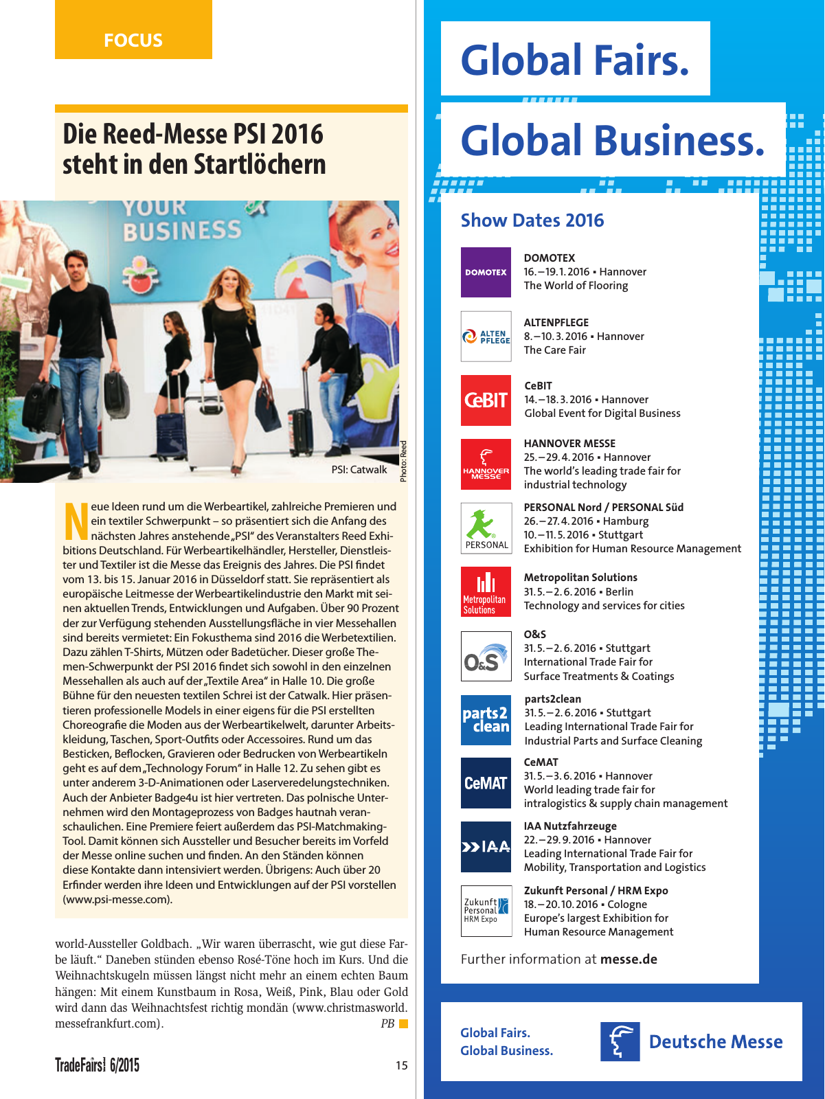 Vorschau TFI Trade-Fairs-International 06/2015 Seite 15
