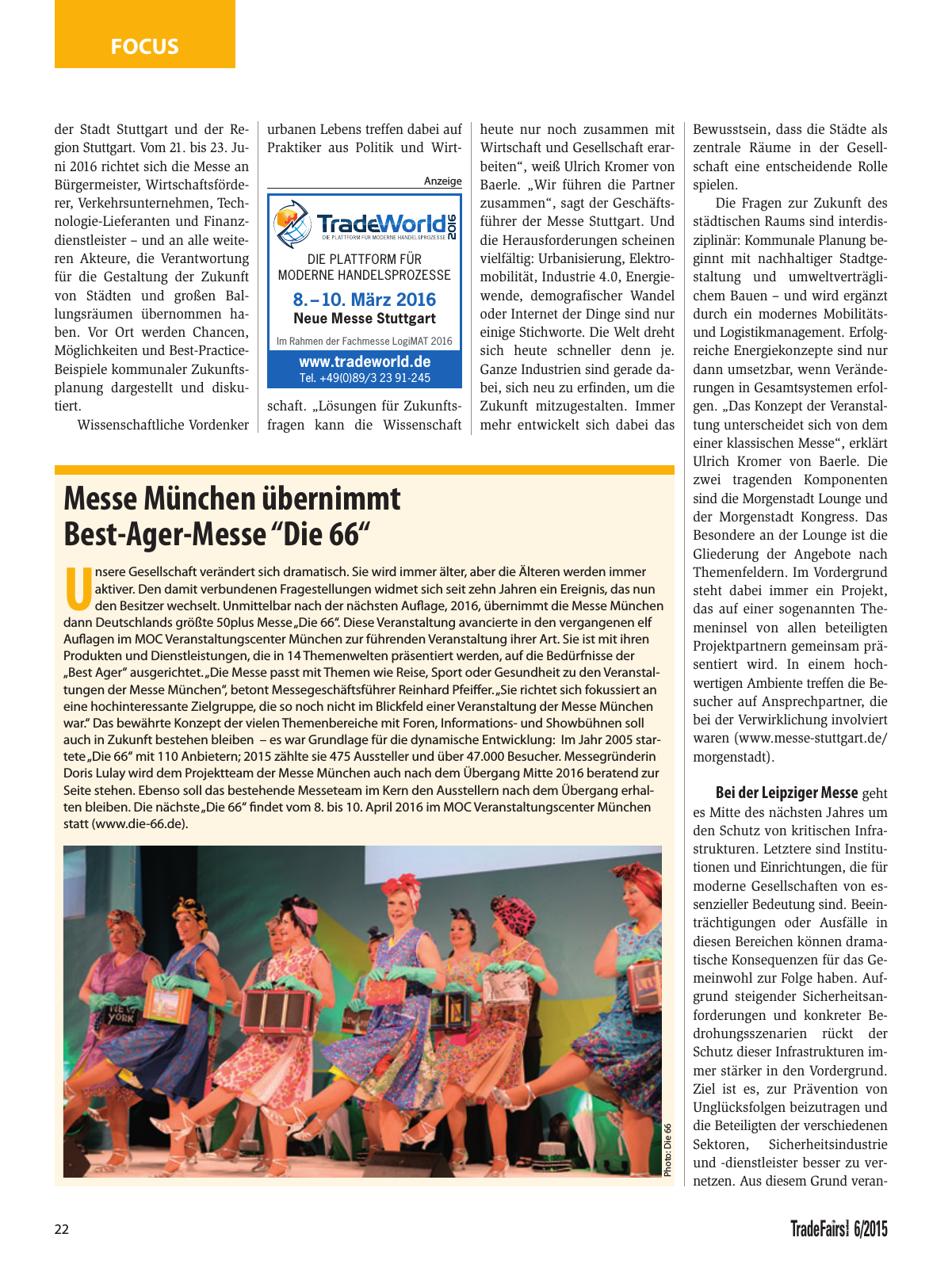Vorschau TFI Trade-Fairs-International 06/2015 Seite 22