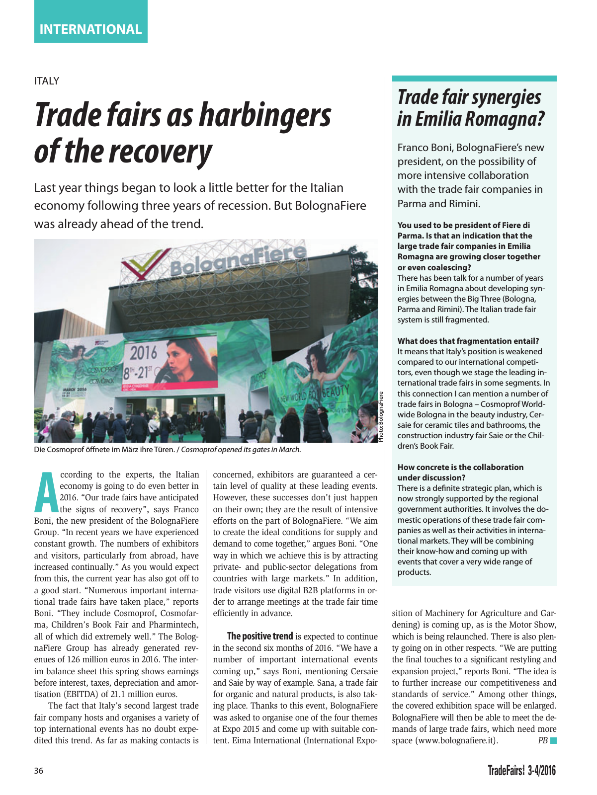 Vorschau TFI Trade-Fairs-International 03-04/2016 Seite 36
