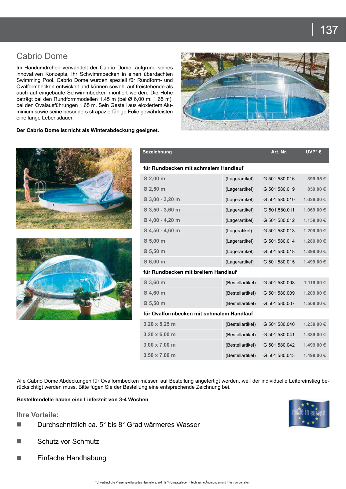 Vorschau Hobby pool Schwimmbadkatalog 2016 Seite 137