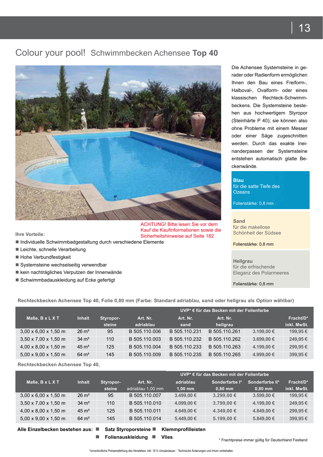 Vorschau Hobby pool Schwimmbadkatalog 2016 Seite 13