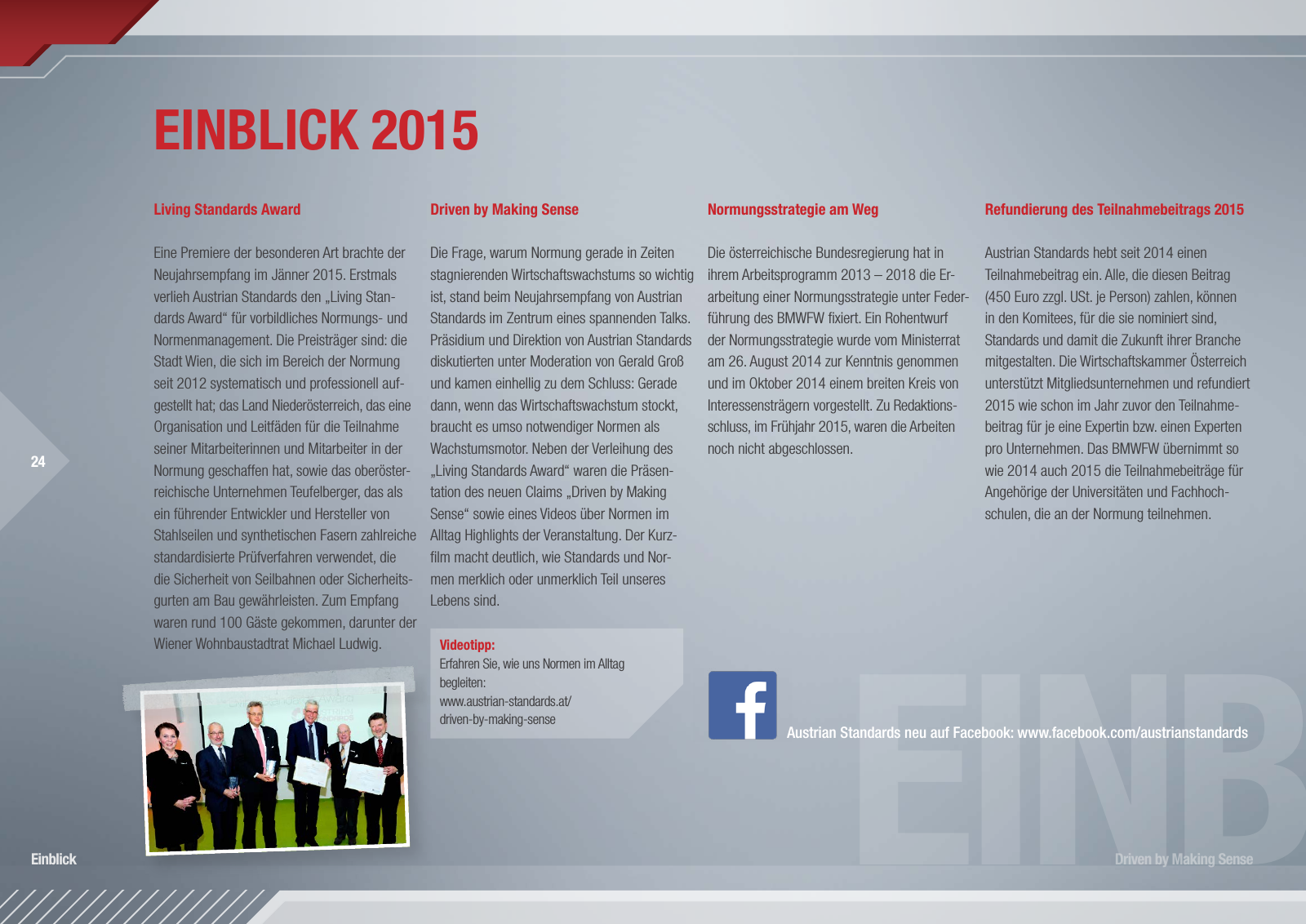 Vorschau Austrian Standards Jahresbericht 2014 Seite 24