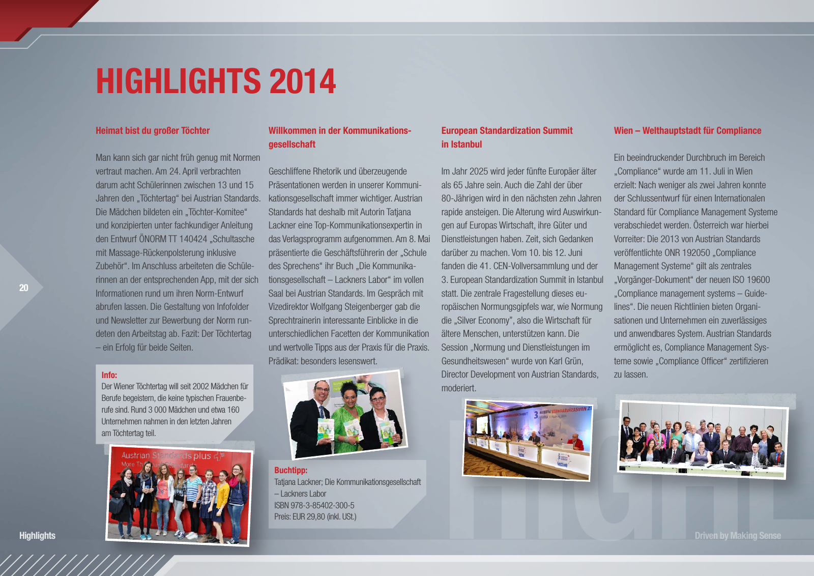 Vorschau Austrian Standards Jahresbericht 2014 Seite 20