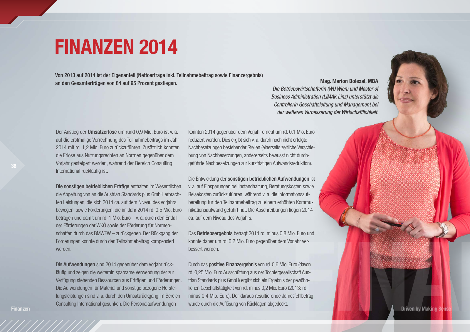 Vorschau Austrian Standards Jahresbericht 2014 Seite 36