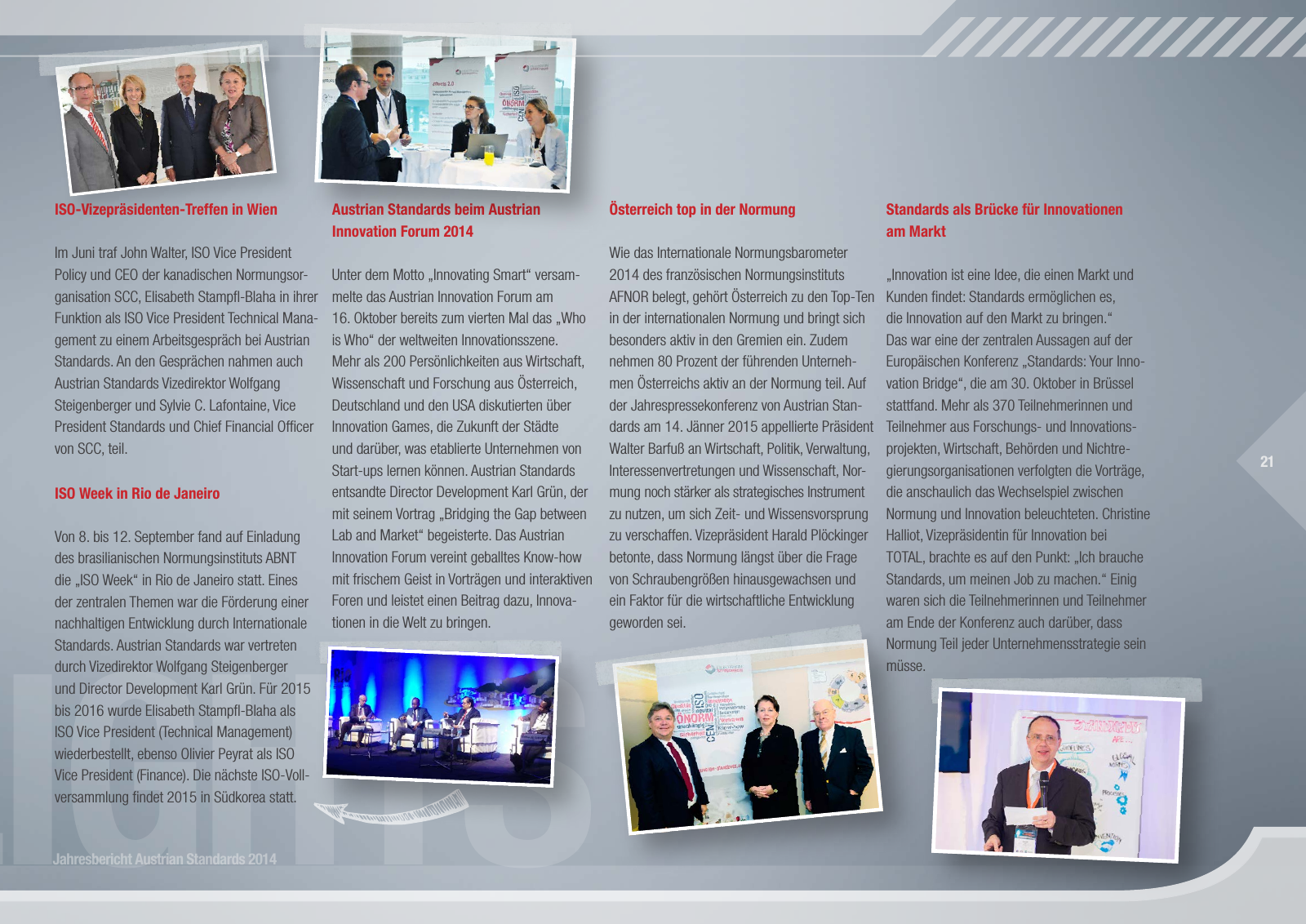 Vorschau Austrian Standards Jahresbericht 2014 Seite 21
