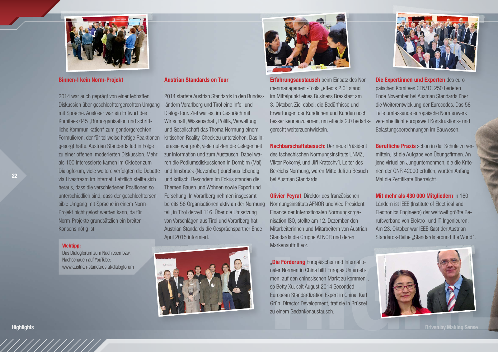 Vorschau Austrian Standards Jahresbericht 2014 Seite 22