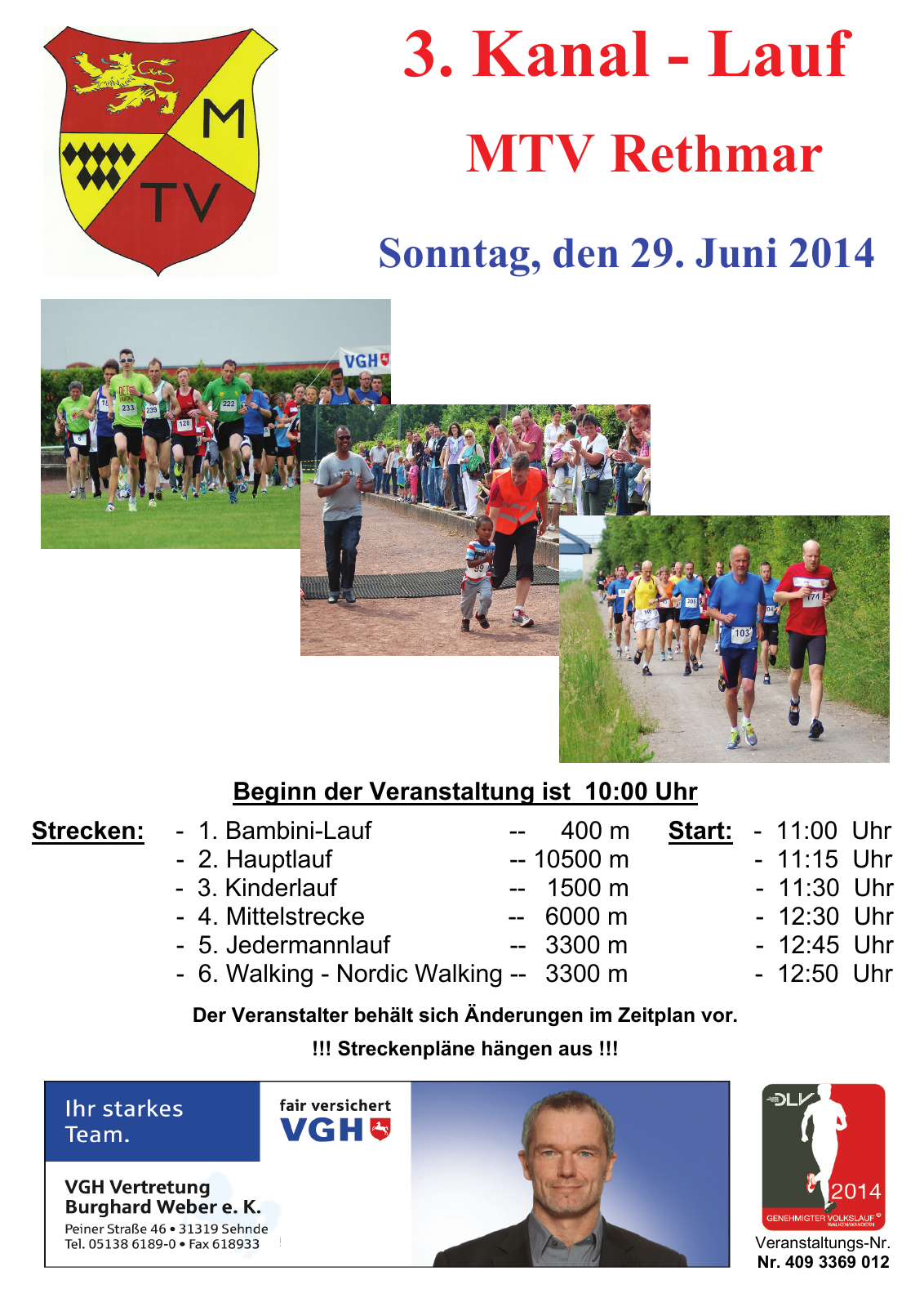 Vorschau Flyer zum 3. Kanallauf Rethmar Seite 1