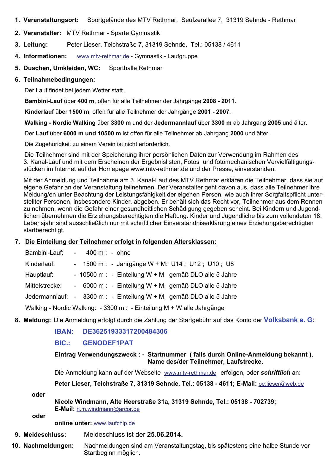 Vorschau Flyer zum 3. Kanallauf Rethmar Seite 2