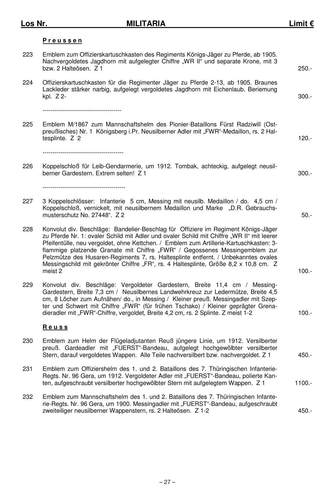 Vorschau Katalog 1 Sonderauktion vom 28. März 2020 Seite 29