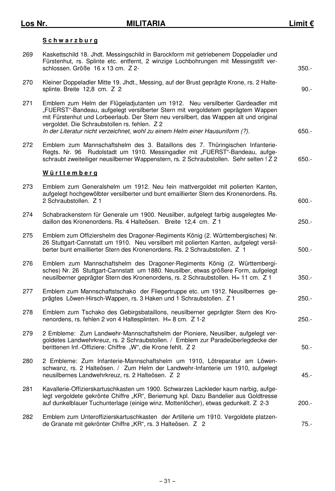 Vorschau Katalog 1 Sonderauktion vom 28. März 2020 Seite 33