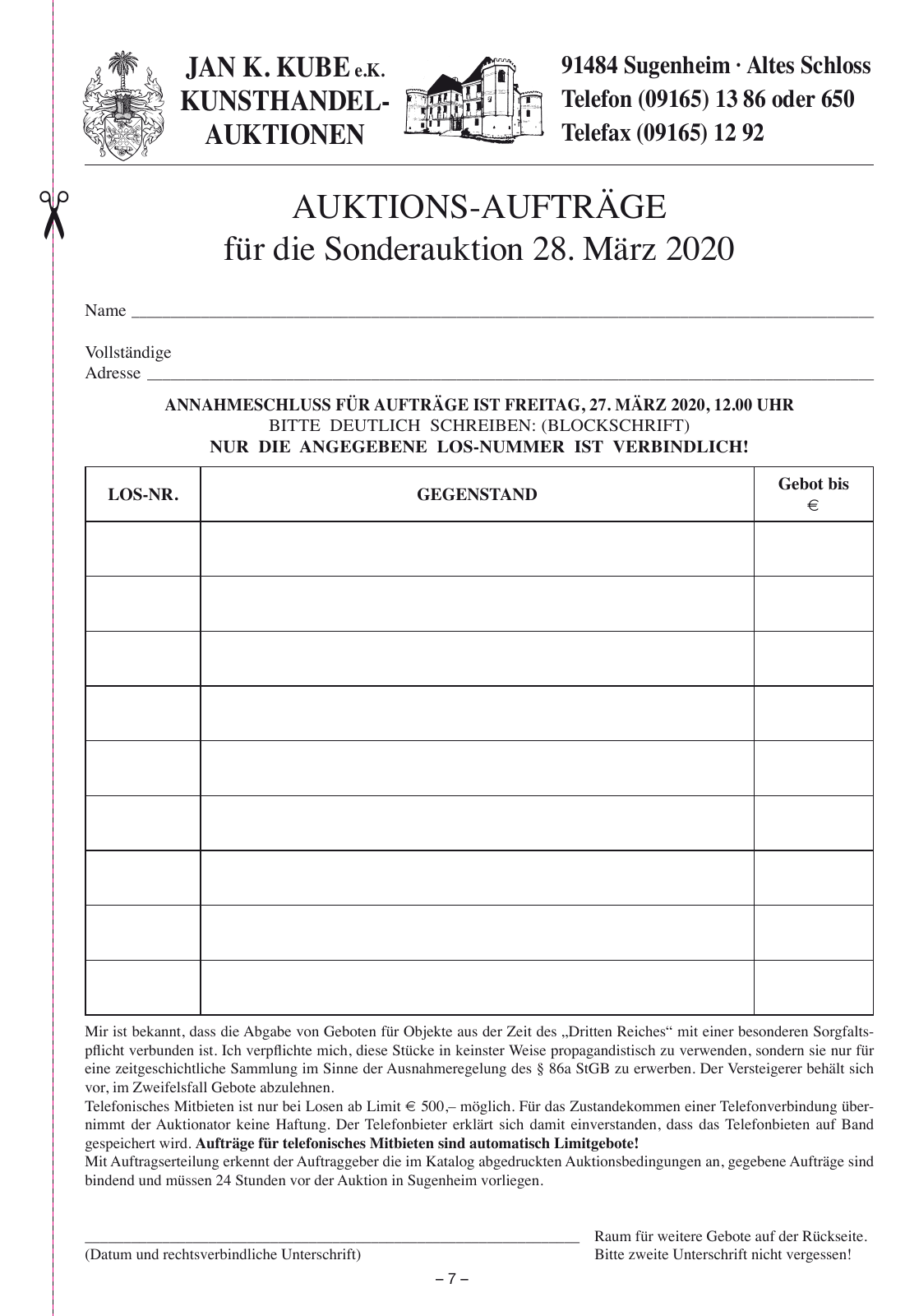 Vorschau Katalog 2 Sonderauktion vom 28. März 2020 Seite 9