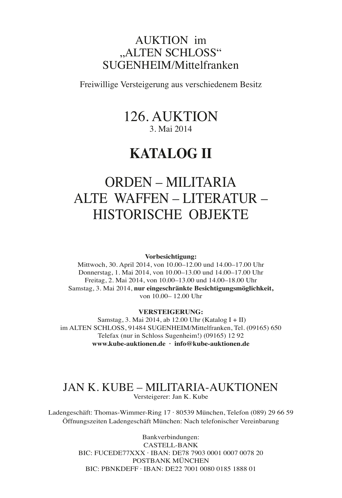 Vorschau Kube 126 Auktion - Katalog 2 Seite 3