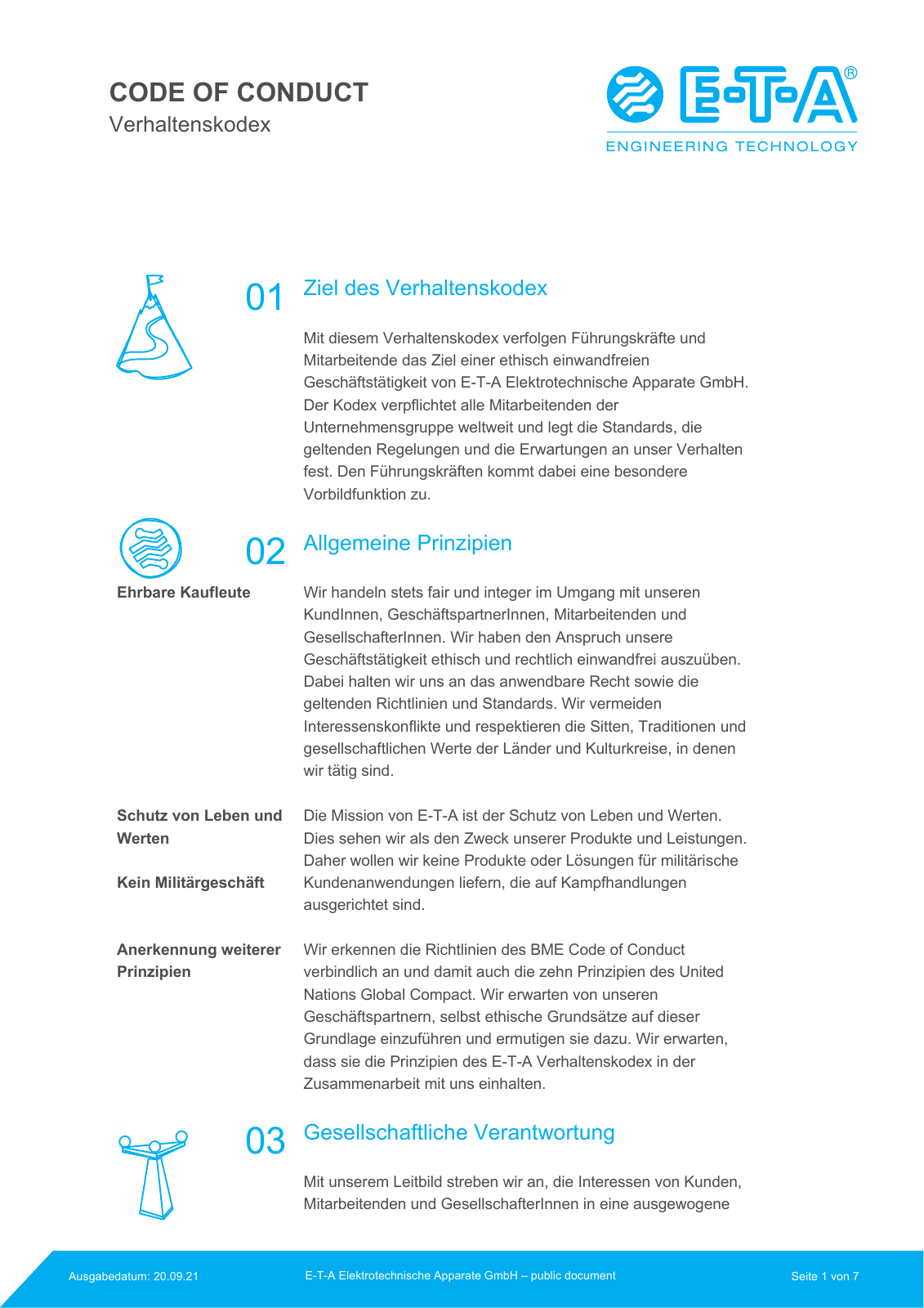 Vorschau Code of Conduct Seite 1