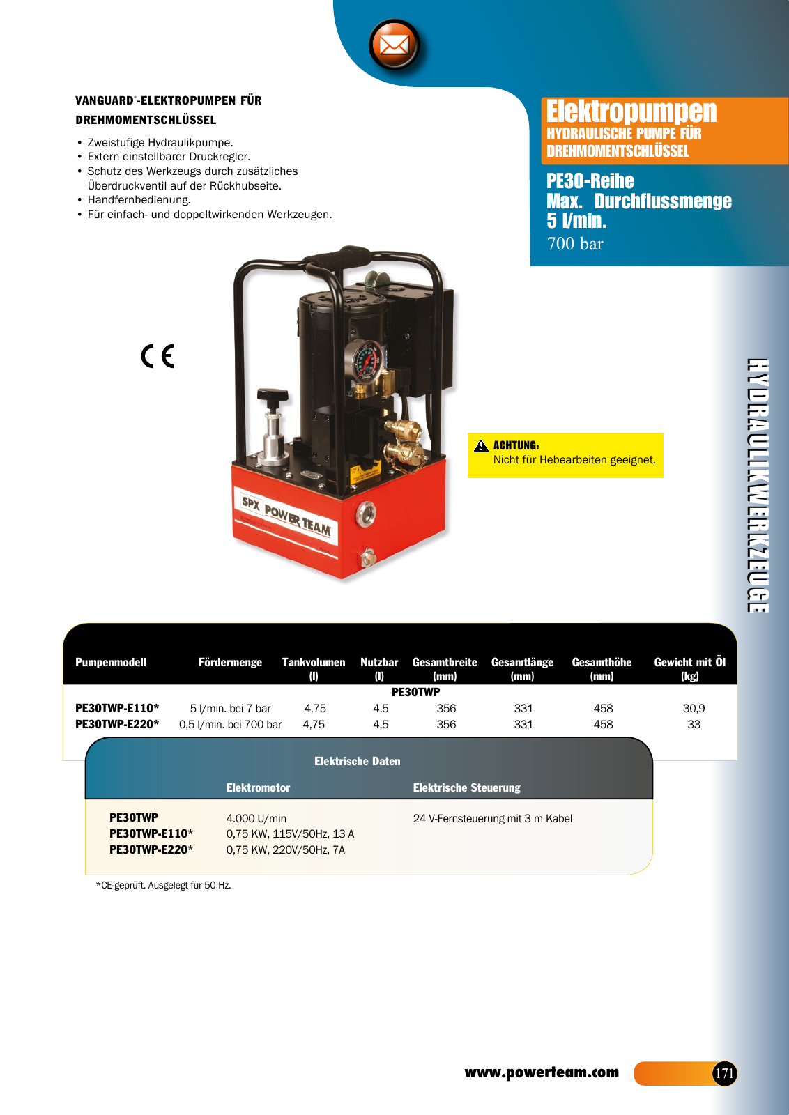 Vorschau HKL Powertools Hydraulik-Werkzeuge Seite 8