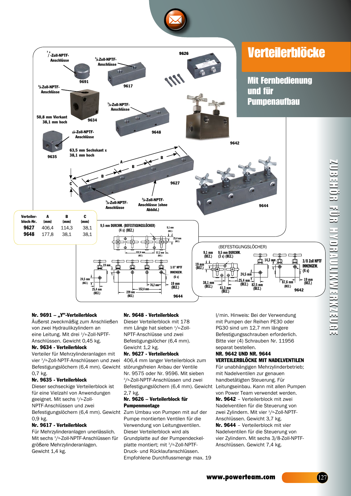 Vorschau HKL Powertools Zubehör Hydraulik-Werkzeuge Seite 8