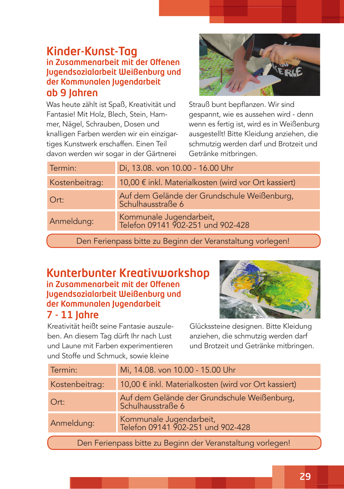 Vorschau Ferienzeitung 2019 Seite 29