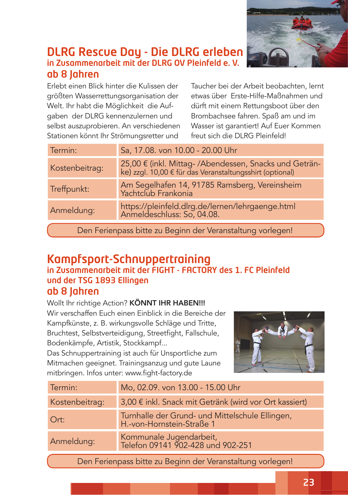 Vorschau Ferienzeitung 2019 Seite 23